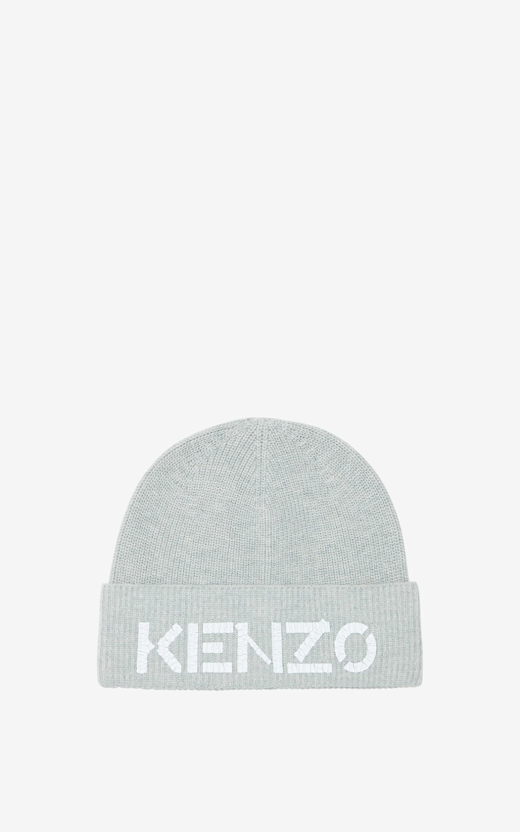 Kenzo Logo knit Gorro Hombre Gris | 2569804-PE